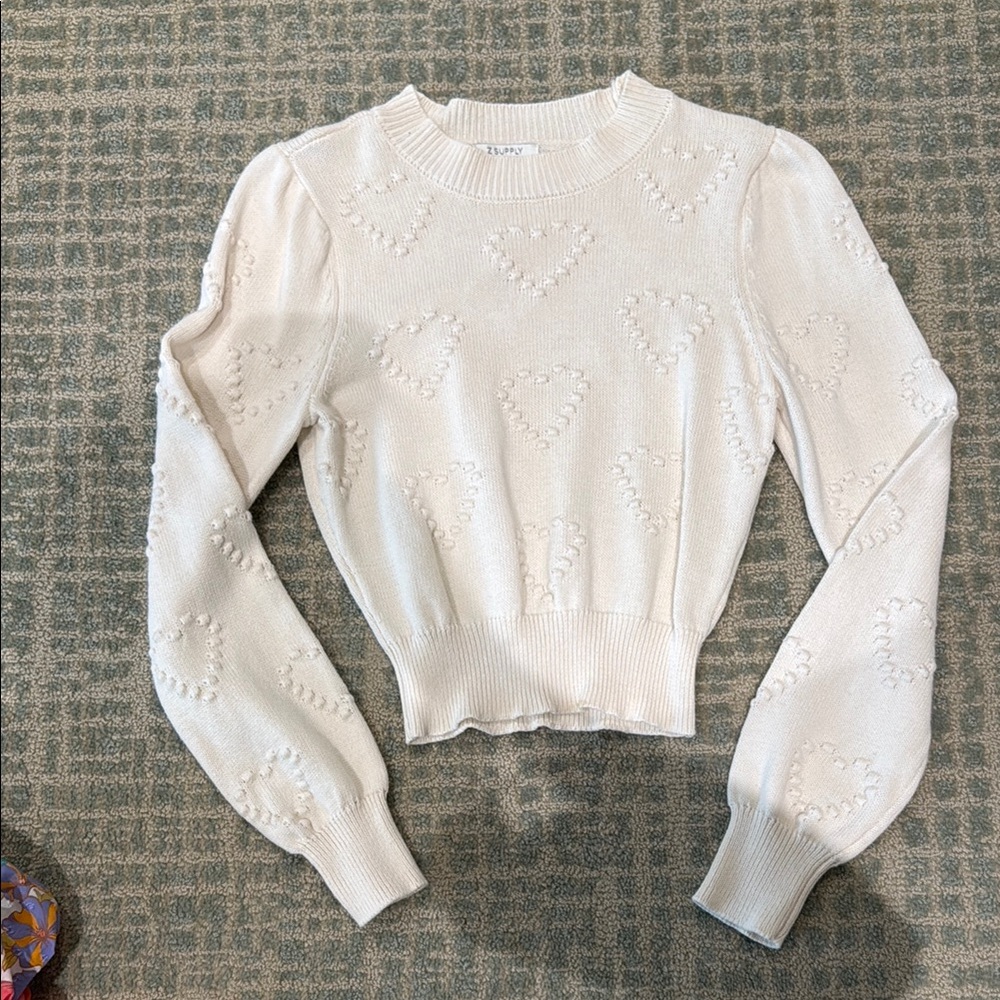 Z supply Heart Sweater